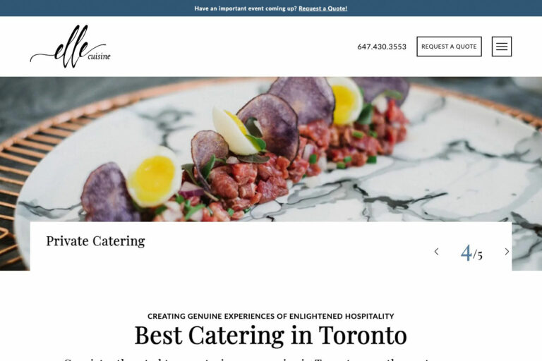 elle cuisine homepage screenshot