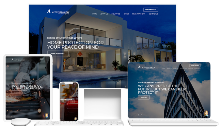 active insurance website devices